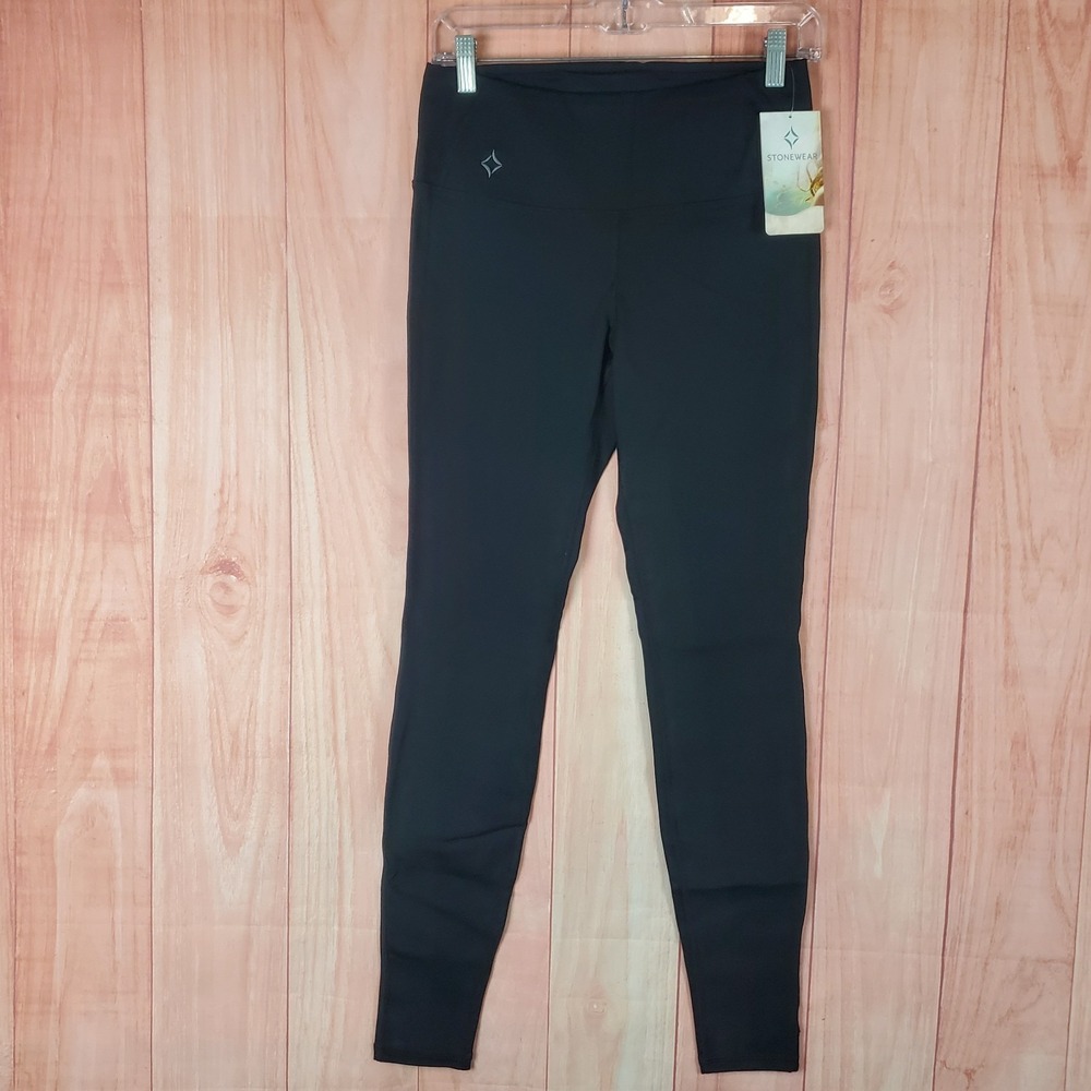Stonewear Designs Liberty Compression Tight Womens Small Black Stretch Athletic
